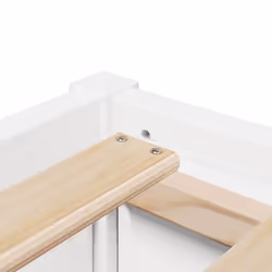 vidaXL Bed with Mattress Wax Brown Bedroom Bed Base Bedstead Solid Wood Pine - white, 140 x 200 cm - Additional view 7