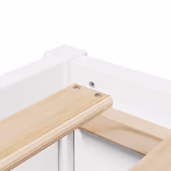 vidaXL Bed with Mattress Wax Brown Bedroom Bed Base Bedstead Solid Wood Pine - white, 100 x 200 cm - Additional view 8