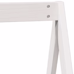 vidaXL High Sleeper Bed with Roof Loft Bed Frame 80x200 cm Solid Wood Pine - white, 90 x 190 cm - Additional view 9
