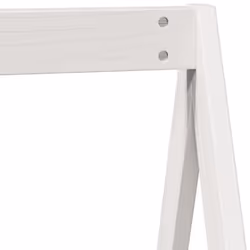 vidaXL High Sleeper Bed with Roof Loft Bed Frame 80x200 cm Solid Wood Pine - white, 75 x 190 cm - Additional view 9