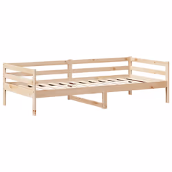 vidaXL Day Bed with Roof Sofa Bed Daybed Guest Bed 80x200 cm Solid Wood Pine - Additional view 4
