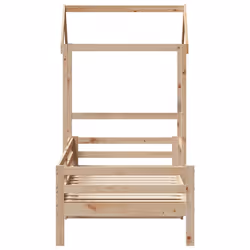 vidaXL Day Bed with Roof Sofa Bed Daybed Guest Bed 80x200 cm Solid Wood Pine - Additional view 6
