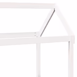vidaXL Day Bed with Roof Sofa Bed Guest Bed White 80x200 cm Solid Wood Pine - Additional view 9