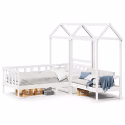 VidaXL 3282221, White, Wood, 90 x 190 mm, 1 pc(s)