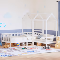VidaXL 3282221 kids bed White Wood