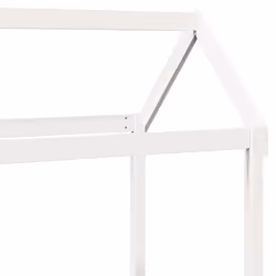vidaXL Day Bed with Roof Bedroom Sofa Bed Daybed Guest Bed Wax Solid Wood Pine - white, 80 x 200 cm - Additional view 9