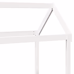 vidaXL Day Bed Set with Roof Sofa Bed Daybed Guest Bed Wax Solid Wood Pine - white, 80 x 200 cm - Additional view 10