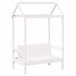 vidaXL Day Bed Set with Roof Sofa Bed Daybed Guest Bed Wax Solid Wood Pine - white, 80 x 200 cm - Additional view 6