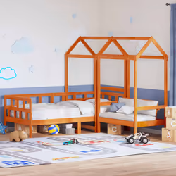 VidaXL 3282251 kids bed Brown Wood