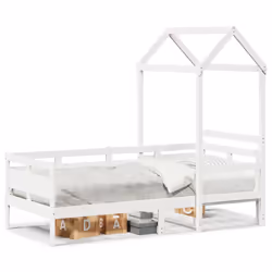 VidaXL 3282293, Sofa bed, White, Pinewood, 1080 mm, 700 mm, 1765 mm