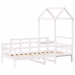 VidaXL 3282303, Sofa bed, White, Pinewood, 980 mm, 700 mm, 1765 mm