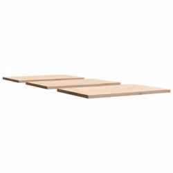 vidaXL Table Tops Replacement Dining Table Top Rectangular Solid Wood Pine - 80 x 53 x 2.5 cm/ 3 pcs - Additional view 4