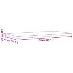 vidaXL Table Tops Replacement Dining Table Top Rectangular Solid Wood Pine - 90 x 45 x 2,5 cm/ 4 pcs