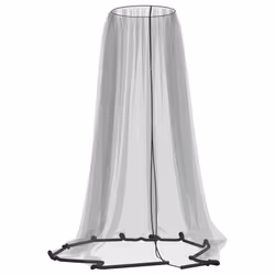 vidaXL Mosquito Net for Umbrella Bug Netting Mosquito Mesh Neting 220 Mesh - black, 330 x 250 cm