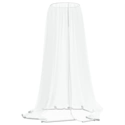 vidaXL Mosquito Net for Umbrella Bug Netting Mosquito Mesh Neting 220 Mesh - white, 300 x 230 cm