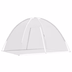 vidaXL Mosquito Net Mongolia with Doors Mosquito Mesh Bug Netting 220 Mesh - white, 200 x 120 x 130 cm