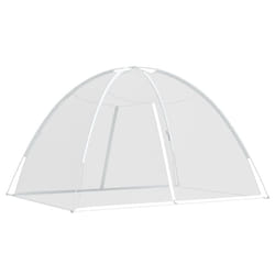 vidaXL Mosquito Net Mongolia with Doors Mosquito Mesh Bug Netting 220 Mesh - white, 200 x 180 x 135 cm