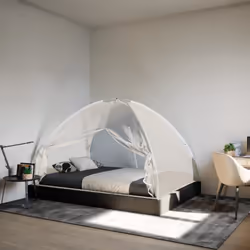 vidaXL Mosquito Net Mongolia with Doors Mosquito Mesh Bug Netting 220 Mesh - white, 200 x 180 x 135 cm