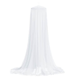 vidaXL Mosquito Net for Bed Mosquito Mesh Net Bed Tent Canopy 220 Mesh White - 1270 cm