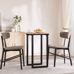 vidaXL Dining Table O-Frame Kitchen Dinner Table Solid Wood Pine and Cast Iron - Additional view 2