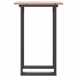 vidaXL Dining Table O-Frame Kitchen Dinner Table Solid Wood Pine and Cast Iron - Additional view 4