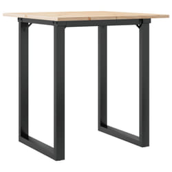 vidaXL Dining Table O-Frame Kitchen Dinner Table Solid Wood Pine and Cast Iron