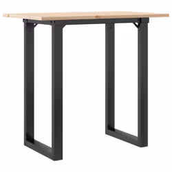 vidaXL Dining Table O-Frame Kitchen Dinner Table Solid Wood Pine and Cast Iron - Additional view 5