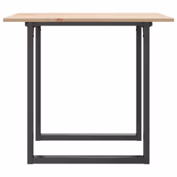 vidaXL Dining Table O-Frame Kitchen Dinner Table Solid Wood Pine and Cast Iron - Additional view 4