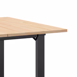 vidaXL Dining Table O-Frame Kitchen Dinner Table Solid Wood Pine and Cast Iron - Additional view 6