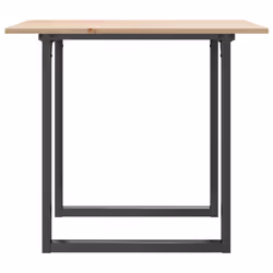 vidaXL Dining Table O-Frame Kitchen Dinner Table Solid Wood Pine and Cast Iron - Additional view 4