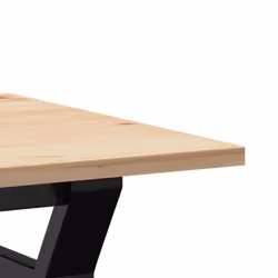 vidaXL Coffee Table Y-Frame End Table Side Table Solid Wood Pine and Cast Iron - Additional view 6