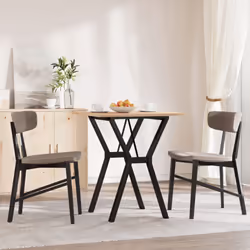 vidaXL Dining Table Kitchen Dinner Table Y-Frame Solid Wood Pine and Steel - Additional view 2