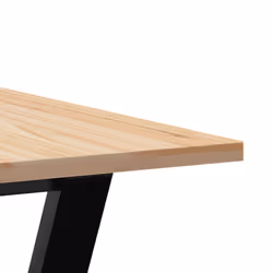 vidaXL Dining Table Kitchen Dinner Table Y-Frame Solid Wood Pine and Steel - Additional view 6