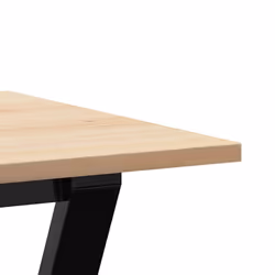 vidaXL Dining Table Kitchen Dinner Table Y-Frame Solid Wood Pine and Steel - Additional view 6