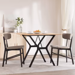 vidaXL Dining Table Kitchen Dinner Table Y-Frame Solid Wood Pine and Steel - Additional view 2