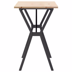 vidaXL Dining Table Kitchen Dinner Table Y-Frame Solid Wood Pine and Steel - Additional view 4