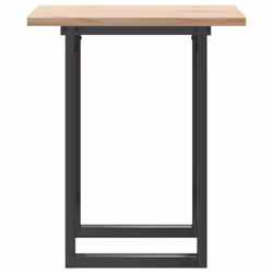 vidaXL Dining Table O-Frame Kitchen Dinner Table Solid Wood Pine and Cast Iron - Additional view 4