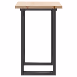 vidaXL Dining Table O-Frame Kitchen Dinner Table Solid Wood Pine and Cast Iron - Additional view 4