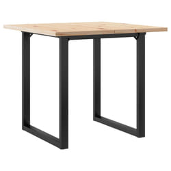 vidaXL Dining Table O-Frame Kitchen Dinner Table Solid Wood Pine and Cast Iron