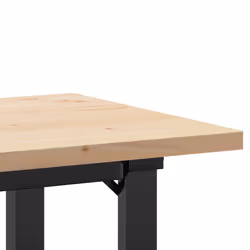 vidaXL Dining Table O-Frame Kitchen Dinner Table Solid Wood Pine and Cast Iron - Additional view 6