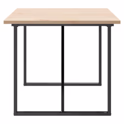 vidaXL Dining Table O-Frame Kitchen Dinner Table Solid Wood Pine and Cast Iron - Additional view 4