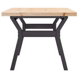 vidaXL Coffee Table Y-Frame End Table Side Table Solid Wood Pine and Cast Iron - Additional view 4