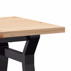 vidaXL Coffee Table Y-Frame End Table Side Table Solid Wood Pine and Cast Iron - Additional view 6