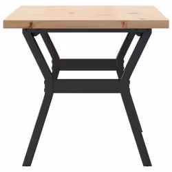 vidaXL Coffee Table Y-Frame End Table Side Table Solid Wood Pine and Cast Iron - Additional view 4