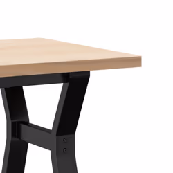 vidaXL Coffee Table Y-Frame End Table Side Table Solid Wood Pine and Cast Iron - Additional view 6