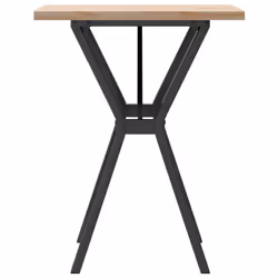 vidaXL Dining Table Kitchen Dinner Table Y-Frame Solid Wood Pine and Steel - Additional view 4