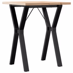 vidaXL Dining Table Kitchen Dinner Table Y-Frame Solid Wood Pine and Steel - Additional view 5