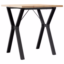vidaXL Dining Table Kitchen Dinner Table Y-Frame Solid Wood Pine and Steel - Additional view 5