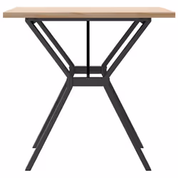 vidaXL Dining Table Kitchen Dinner Table Y-Frame Solid Wood Pine and Steel - Additional view 4