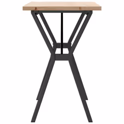vidaXL Dining Table Kitchen Dinner Table Y-Frame Solid Wood Pine and Steel - Additional view 4